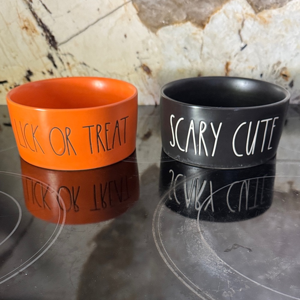 Rae Dunn Halloween Dog Cat Bowls